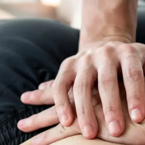 Chiropractic adjustment at Align Health Centre